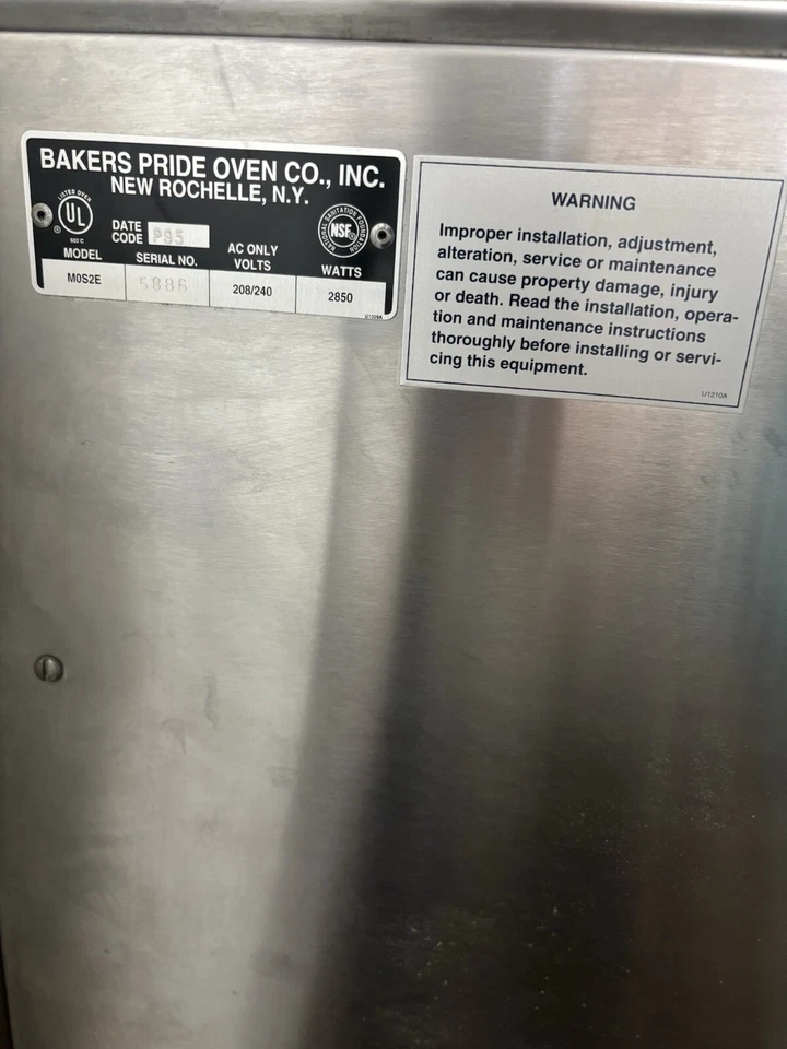 Horno para pizza con encimera Bakers Pride Foto 4 de 4