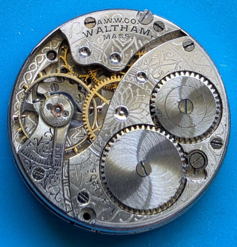 Waltham Grade 160 7 Jewel 0 Size Pocket Watch Movement Keeping Time