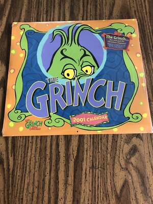 Dr. Seuss How The Grinch Stole Christmas 2001 Calendar - Brand New