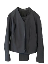 Pivotte Stretchy Black Athleisure Pantsuit With jacket