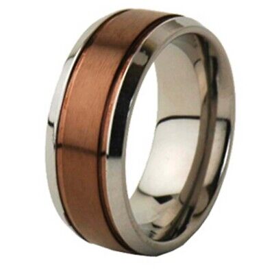 Details about 8mm Men Jewelry Brushed Top Coffee Color Titanium Step Edge Wedding Band Details about 8mm Men Jewelry Brushed Top Coffee Color Titanium Step Edge Wedding Band