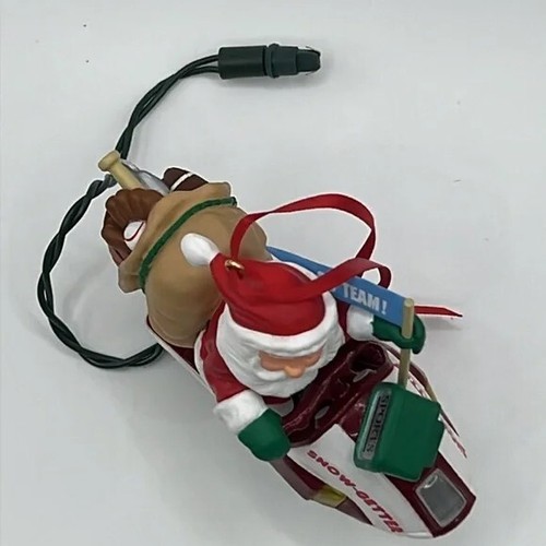 Hallmark Keepsake Ornament SANTA'S SNOW GETTER Magic Flickering Light 1993 - Picture 9 of 10