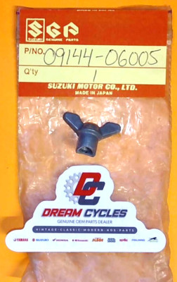 NOS Suzuki PE175 PE250 PE400 RM100 RM125 RM250 Thumb Wing Nut OEM 09144-06005 OE