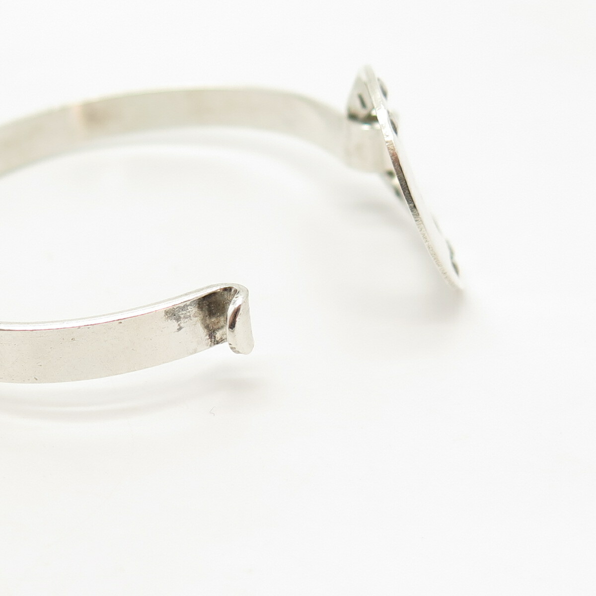 [RECTO] / ☆ VINTAGE BANGLE BELT / SILVER Vintage Sterling Silver 925 Buckle Belt pattern Bangle