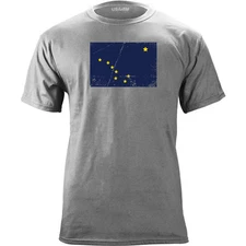 Alaska State Flag Distressed T-Shirt