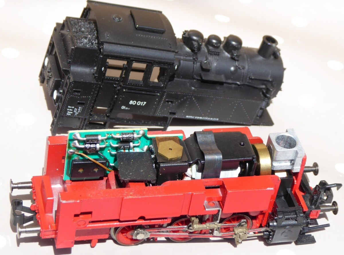 Roco H0 Steam Locomotive BR 80 017 DR/DB Era 3 With DSS Prepared