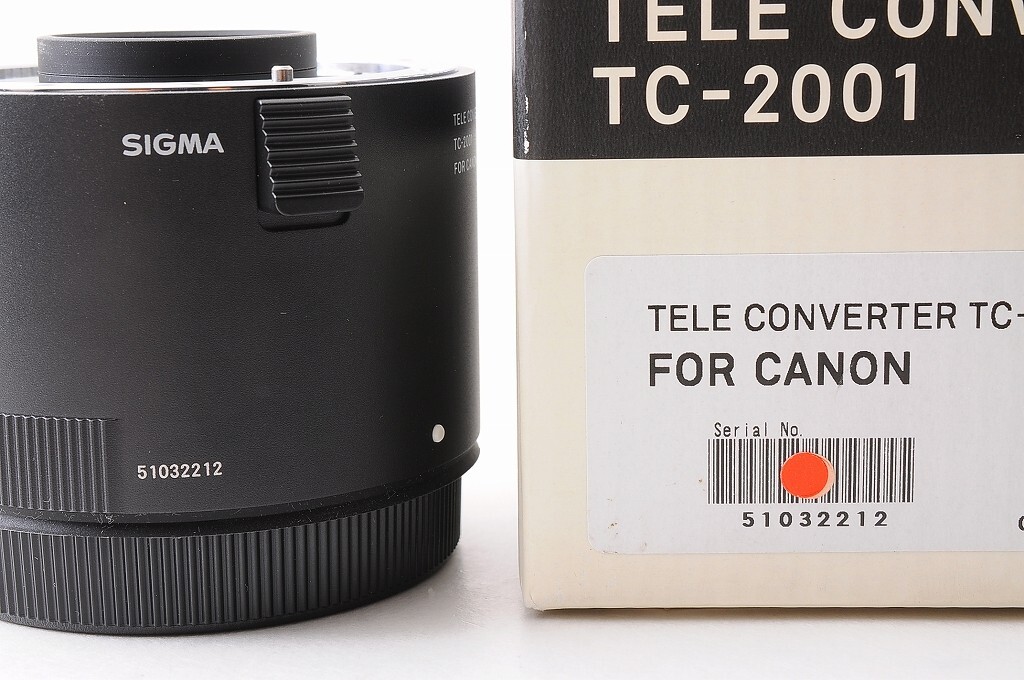 TOP MINT+】SIGMA Tele Converter 2x TC-2001 For Canon EF TOP MINT+】SIGMA Tele Converter 2x TC-2001 For Canon EF