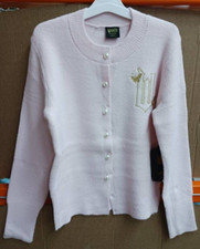 Cardigan Glinda rosa Wicked Paul Tazewell nuovo con etichette con bersaglio perlato esclusivo XL