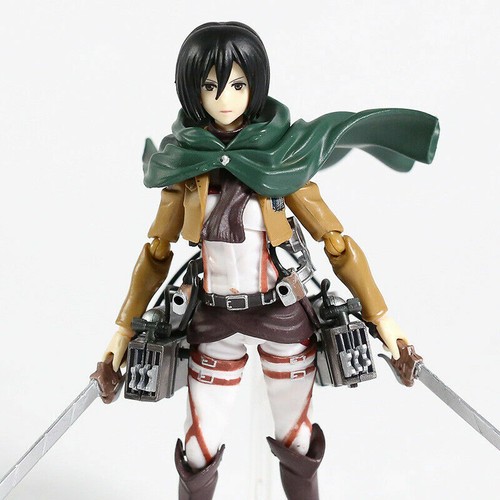 Anime Attack on Titan Figma 203 Mikasa Ackerman Action Figure Toy Gift No Box - Picture 8 of 19