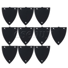 10pcs Black Guitar Triangle Truss Rod Covers 1Ply 3 Holes Replacement