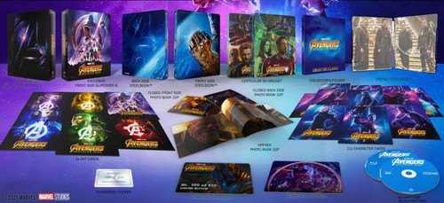 Avengers Infinity War 3D XL One 1-Click SteelBook Blu-ray 2018 FilmArena FAC 150 - Picture 16 of 19