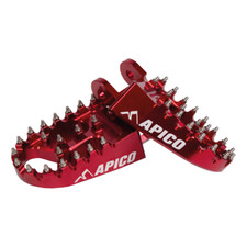 Apico Extreme Foot Pegs HONDA CR80/85 96-07, XR400-650 96-21 Red