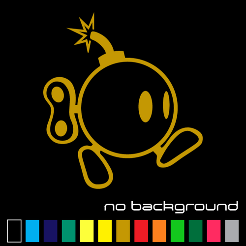 Bob-Omg Bomb Sticker Vinyl Decal Super Mario Bros Nintendo Car Window Wall Decor - Picture 7 of 17