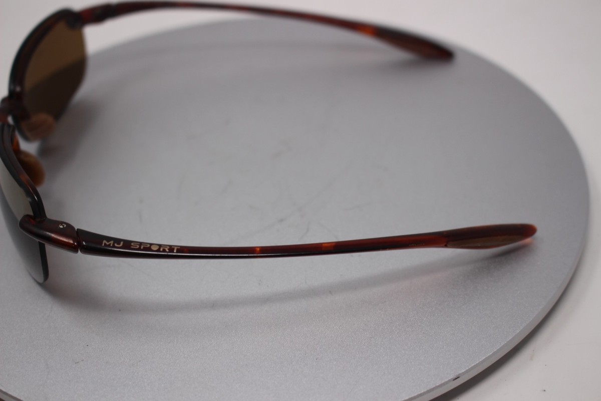 Maui Jim MJ408-10 MJ Sport Sandy Beach Sunglasses Tortoise Brown 56-15-130 Great View 2