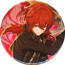 Diluc Genshin Impact Original Button Sega Limited Japan C635