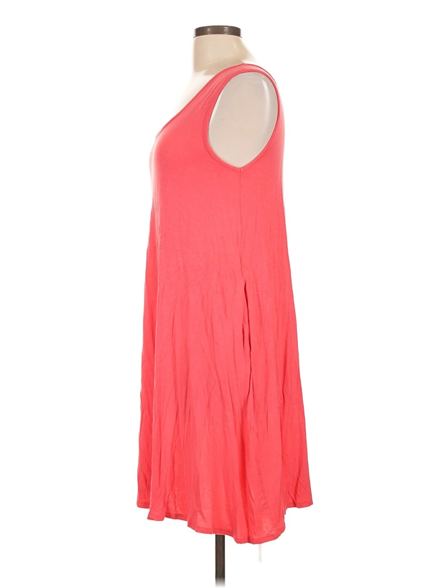 42 Pops Women Orange Casual Dress L View 4