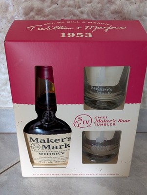Maker's Mark Kentucky Straight Bourbon Whisky 45% Vol 0,7L + 2 Gläser