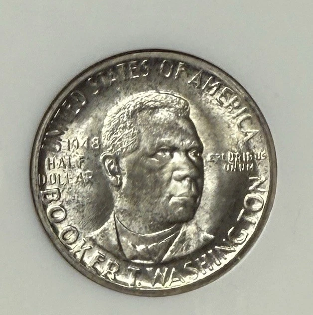 1948 Booker T. Washington Half Dollar MS 65 NGC 50C Old Fatty Holder - Image 2 of 3
