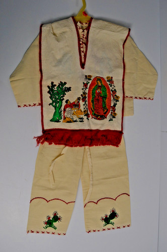 Vintage Hand Embroidery Children's Costume Outfit Lady de Guadalupe Catholic