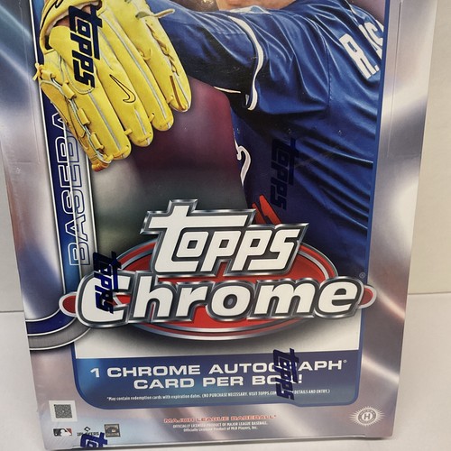 2025 MLB Baseball Topps Chrome Factory Sealed (Garanteed 1- Autograph) Hobby Box - Picture 2 of 6