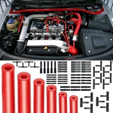 For All Bmw 6pcs Engine Vacuum Hose Automotive Kit Red With 113pcs Connectors