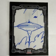 Topps Star Wars Galaxy Blank Canvas Sketch Autographed Card Chris Madden