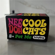 Schylling NeeDoh Cool Cats Pink Cat Soft Doh Squish Tactile Squeeze Toy 3 