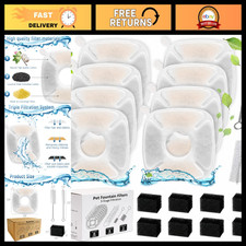 18 Pack Cat Water Fountain Filters Replacement for 95oz Automatic Pet Fountains