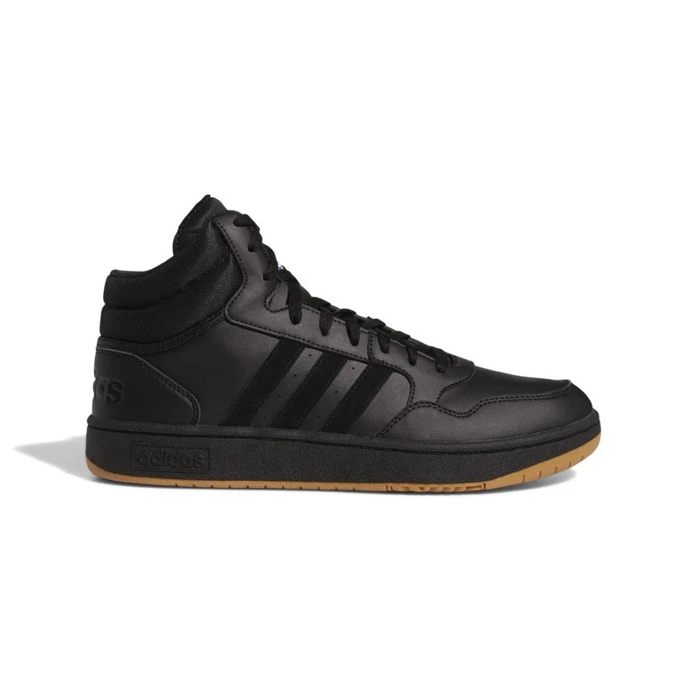 Adidas Hoops 3.0 Men\'s Sizes 9 US Mid Core Black Gum Basketball Shoes GY4745 Adidas Hoops 3.0 Mid Core Black Gum Basketball Shoes GY4745  main image 3