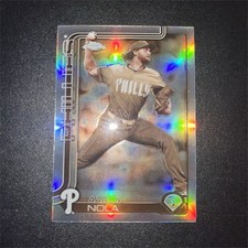 Topps 2025 Chrome Aaron Nola Philadelphia Phillies Baseball #286