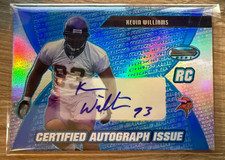 2003 Bowman's #168 Kevin Williams Best Blue /499 Autograph Auto RC Rookie RARE