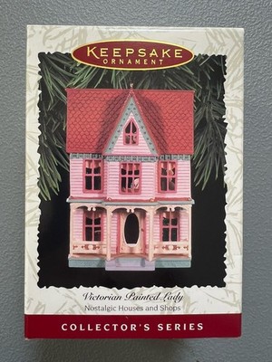 Hallmark Victorian Painted Lady Ornament 1996 Nostalgic Houses Shops MIB