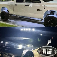 Pure White LED Rock Lights Kits for Pickup Off-Road Truck ATV UTV Chassis Lights
