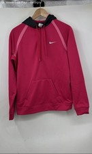 Nike Pink Therma-Fit Pullover Athletic 1/2 Zip Sweatshirt Women's S Lined
