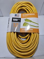 12 Gauge 100ft. Heavy Duty Indoor/Outdoor Extension Cord Over 100 in Stores