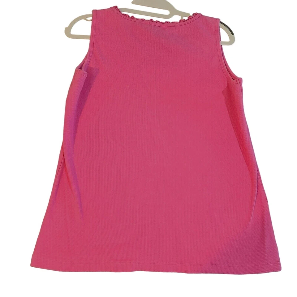 Camiseta sin mangas Liz Wear rosa talla mediana pulóver para mujer Foto 2 de 4