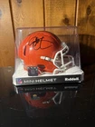 Eric Metcalf Signed Cleveland Browns Mini Helmet Beckett COA