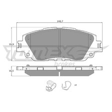 Satz Bremsbeläge Bremsklötze vorne für Toyota C-HR X1 RAV 4 A5 | 26219275