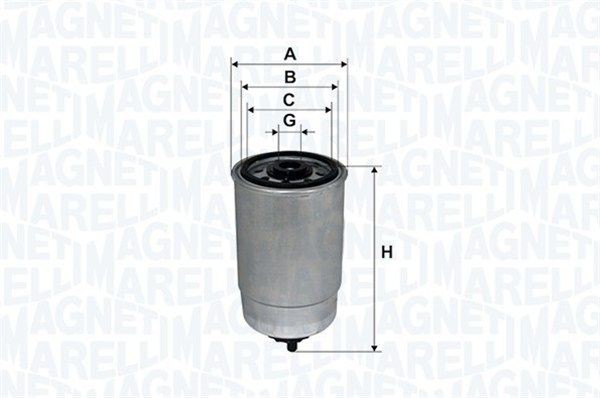 Magneti Marelli Kraftstofffilter 152071758006 FüR Audi Daf Daihatsu Lancia-image