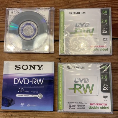 Mini Disc Konvolut x 4 Sony DVD-RW - Fujifilm 