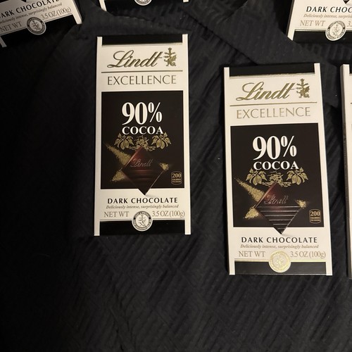 Lotto di 12 tavolette di cioccolato Lindt Excellence 90% cacao 3,5 oz ea BB 30/11/25 FS! - Foto 2 di 3