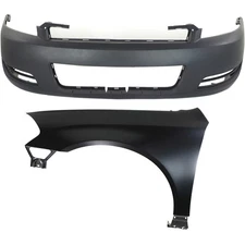 Bumper Cover Fender For 2006-2013 Chevrolet Impala Set of 2 Front