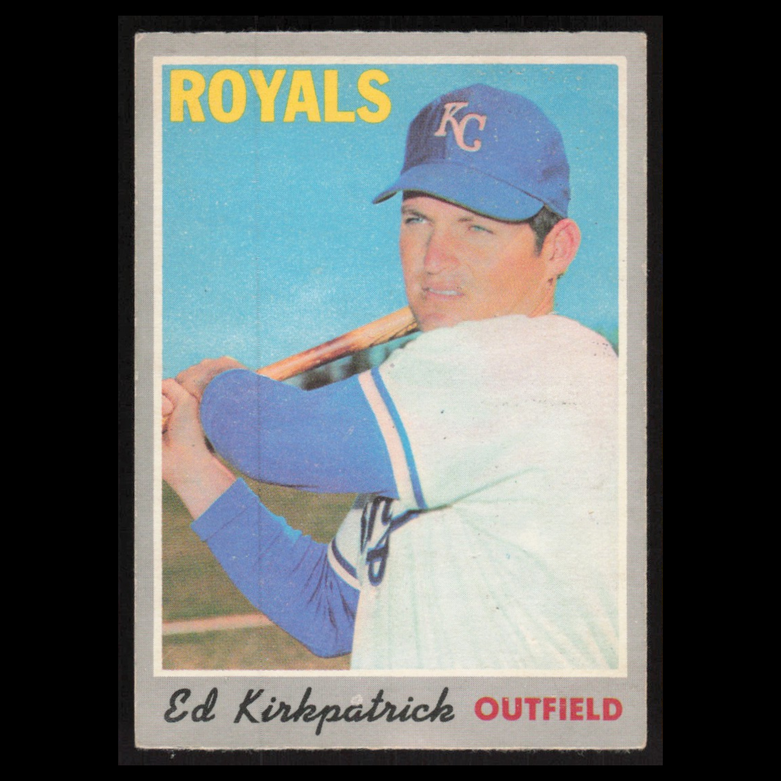 Ed Kirkpatrick #165 1970 O-Pee-Chee Kansas City Royals Baseball Card MLB NM