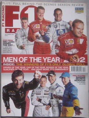 F1 Racing magazine December 2002