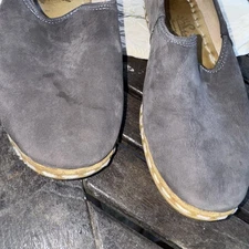 Sabah  brown Tumbled Nubuck Leather Handmade in Turkey Slip On Shoe Sz 43