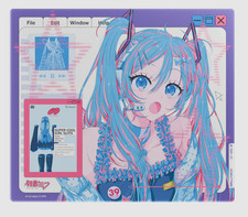 Wallhack SP-005 Miku OS Glass Mousepad NEW - IN HAND