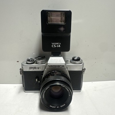 Yashica FRII FR II SLR Film Camera With Flash.