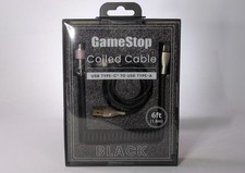 GameStop Coiled USB-C To USB-A Mechanical Keyboard Cable BLACK Aviaton, 6Ft.