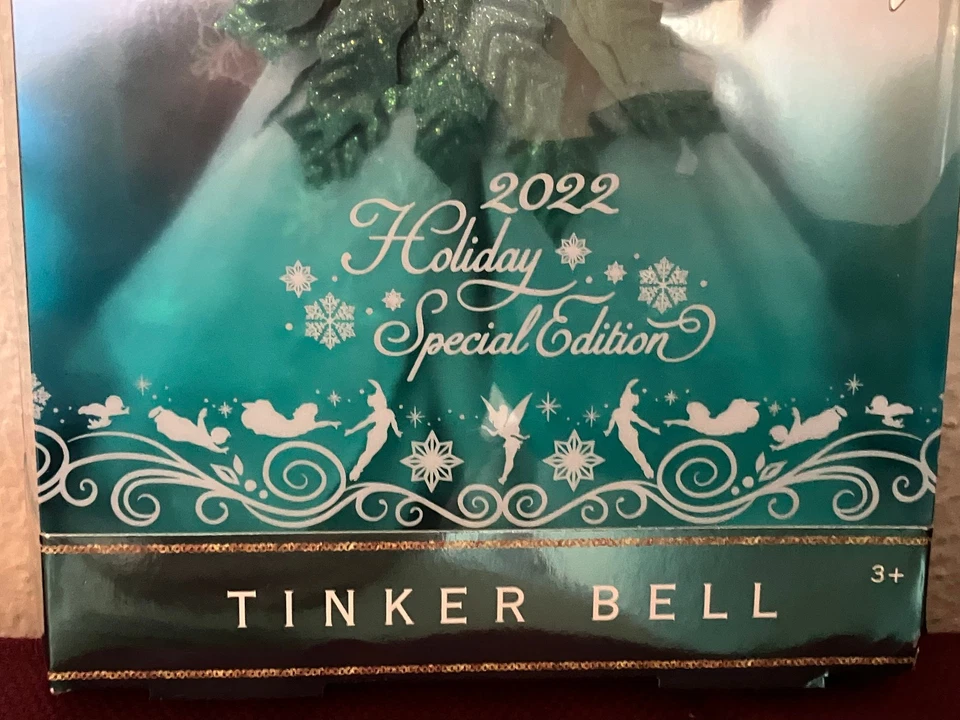 Disney Tinkerbell Puppe Holiday 2022 Special Edition Tinkerbell Doll Neu NRFB - Bild 3 von 4