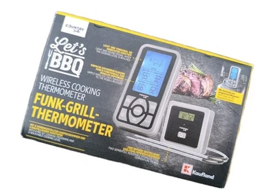 COUNTRYSIDE Funk-Grillthermometer mit 2 Sonden & 8 Programmen – bis 300 °C, 50 m Reichweite